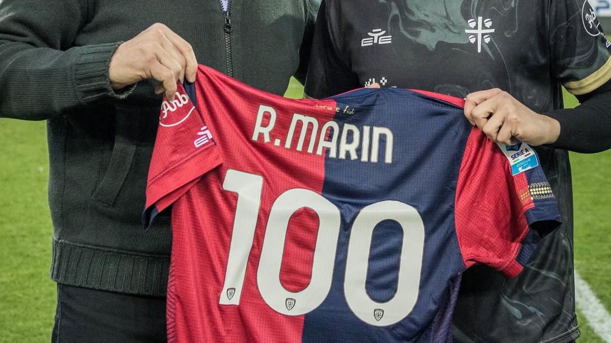 100 presenze rossoblù per Marin, il Cagliari celebra il centrocampista